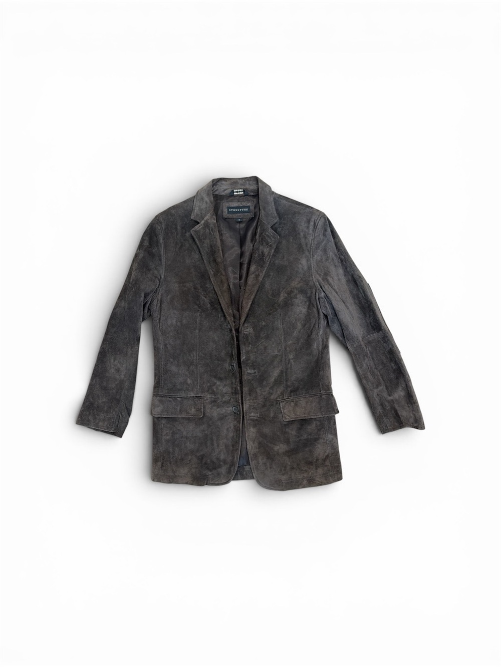 Structure Dark Gray Suede Sport Coat